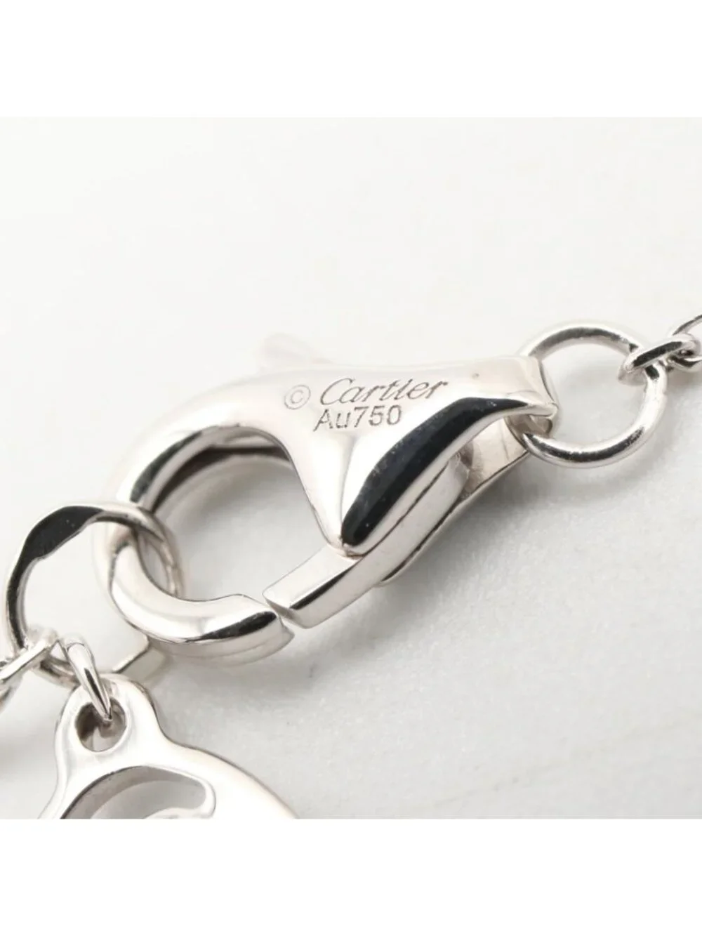 Cartier Necklace Damour 37.5 41 18K White Gold Diamond